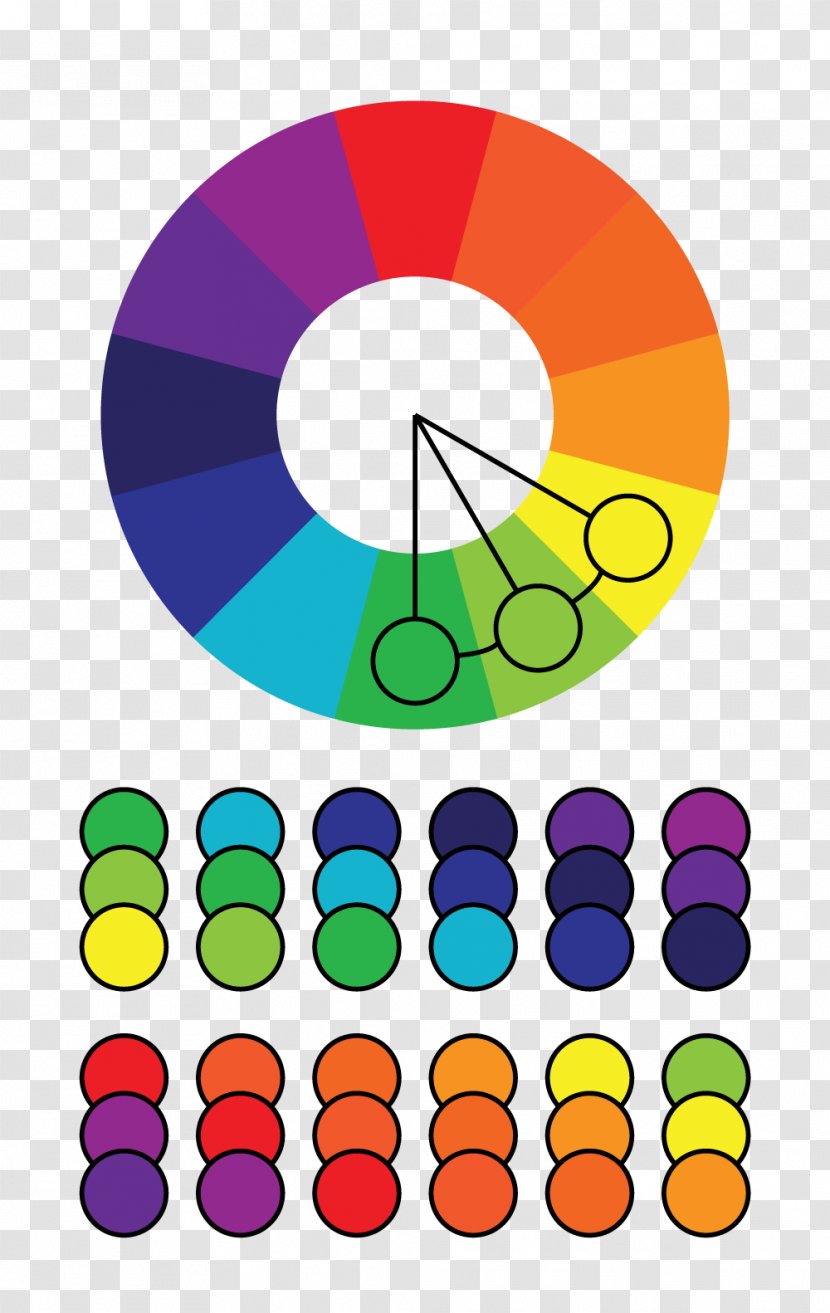Color Wheel Analogous Colors Scheme Primary - Design Transparent PNG