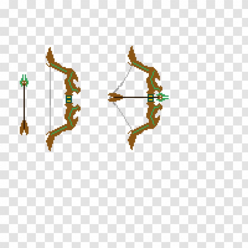 Minecraft Bow And Arrow Ancient History Pixel Art - Donuts Transparent PNG