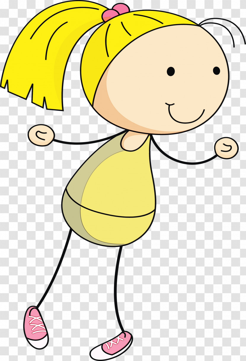 Cartoon Character Yellow Plants Line Transparent PNG
