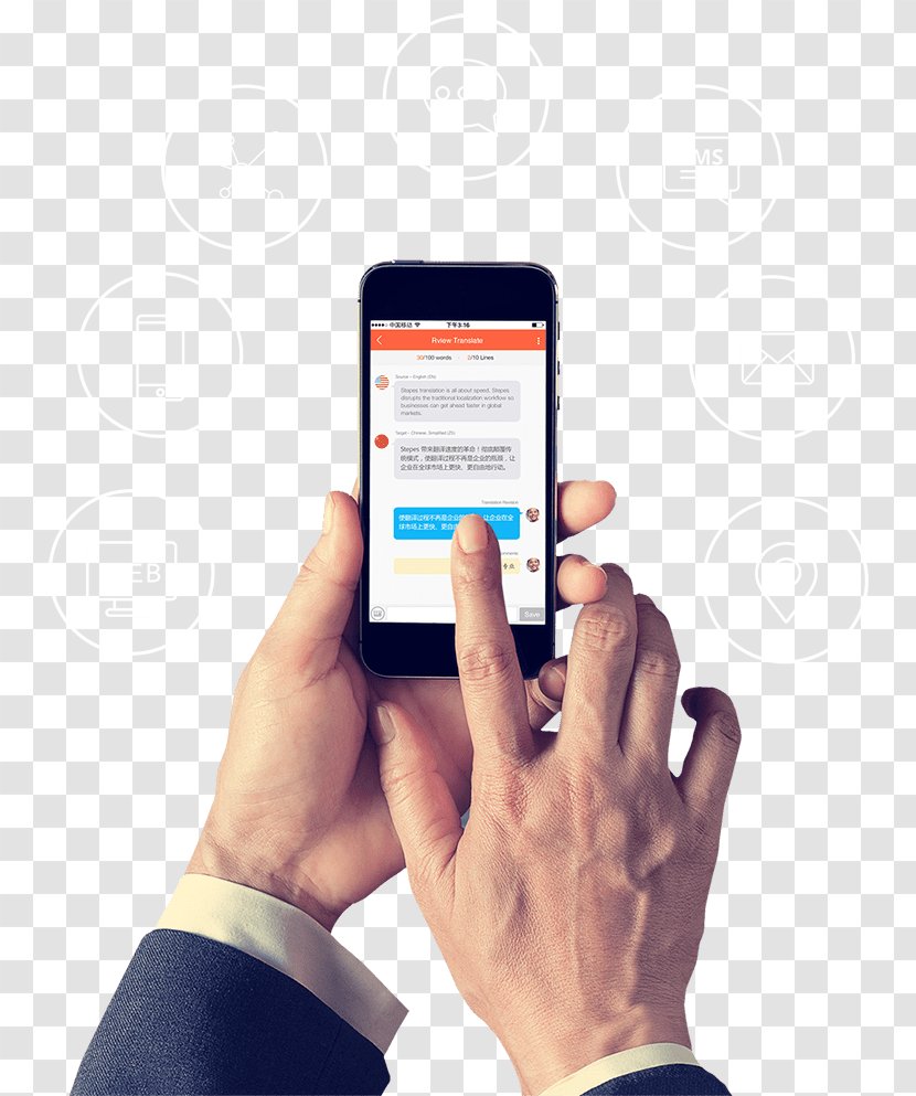 Translation Smartphone Service Stepes Information - Mobile Phone Transparent PNG