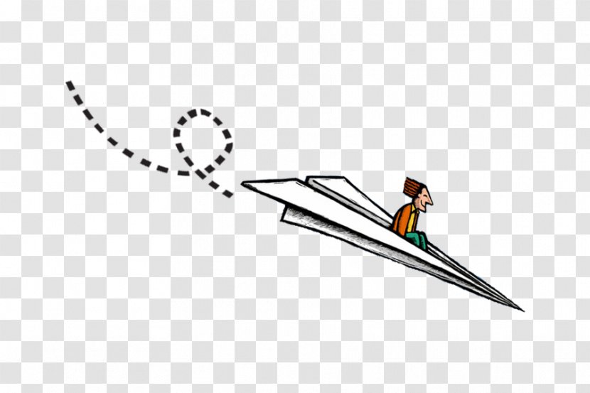 Paper Plane Airplane Drawing Clip Art - Slope Transparent PNG