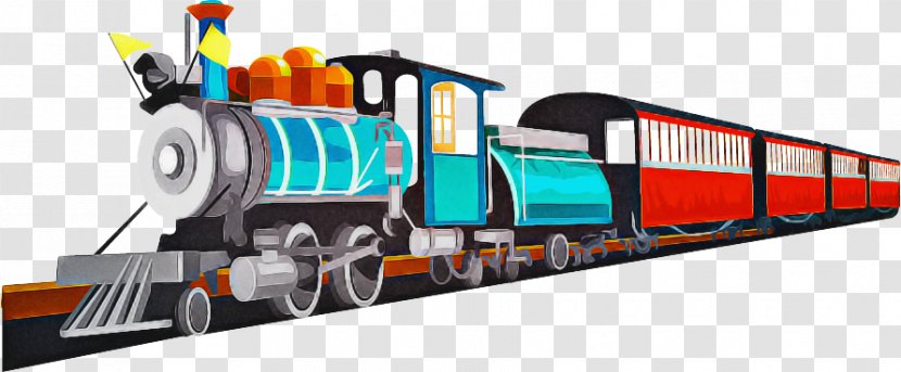 Rail Transport Train Steam Locomotive - Railroad Car - Engine Rolling Transparent PNG