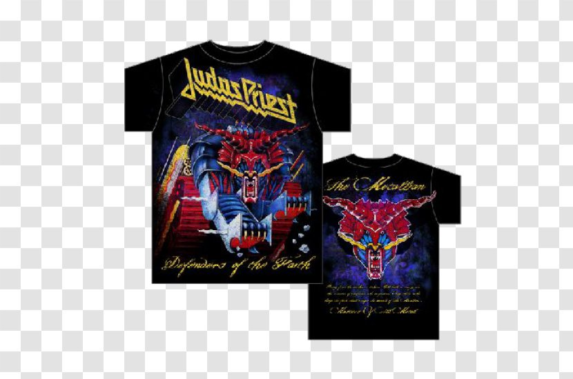 T-shirt Judas Priest Defenders Of The Faith British Steel Sad Wings Destiny - Clothing Accessories Transparent PNG