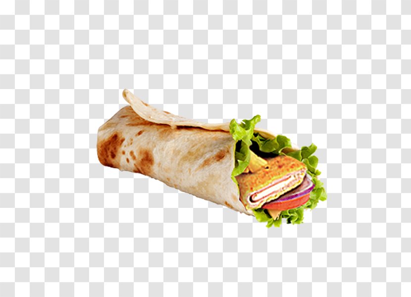 Wrap Pita Taco Kati Roll Shawarma - Fast Food - Frying Pan Transparent PNG