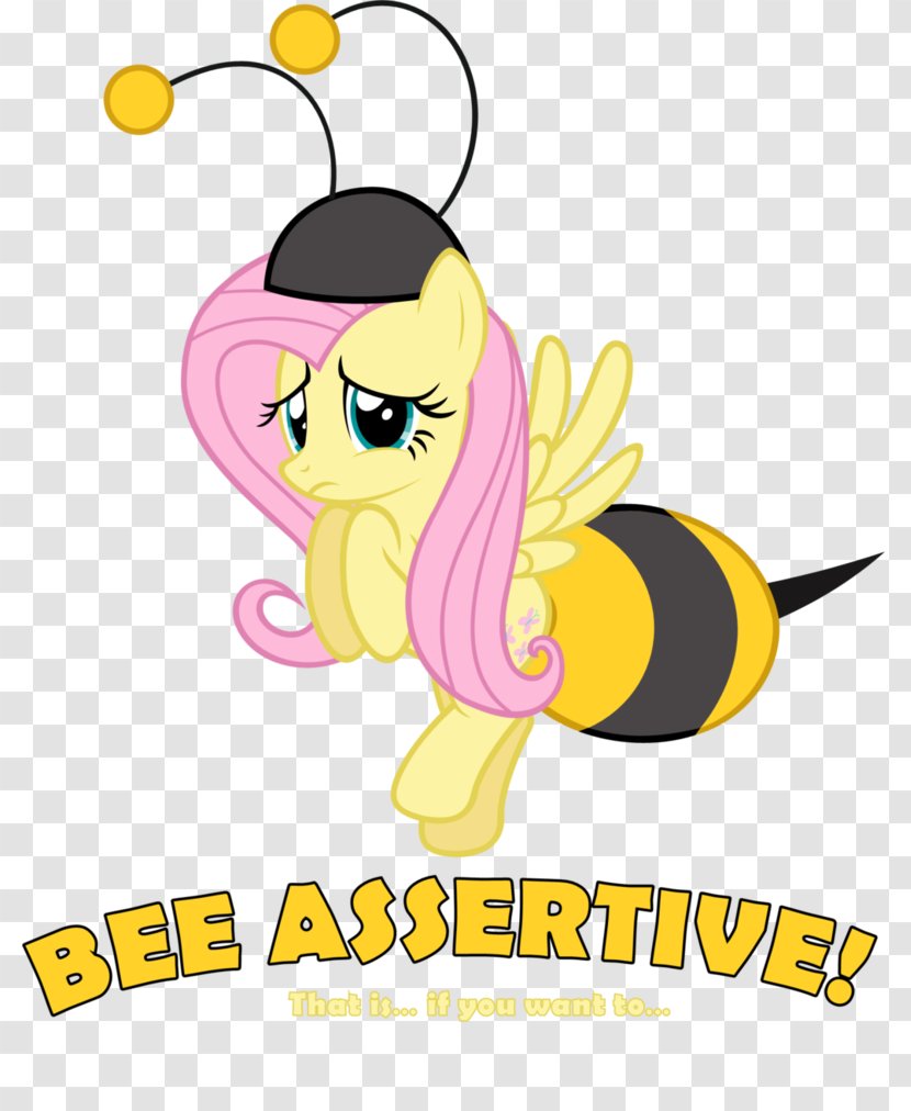 Fluttershy Bee Pony Rarity Horse - My Little Friendship Is Magic Transparent PNG