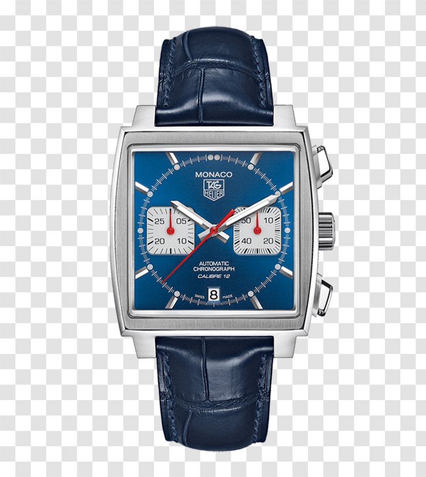 TAG Heuer Monaco Calibre 12 Watch Chronograph - Hardware Transparent PNG