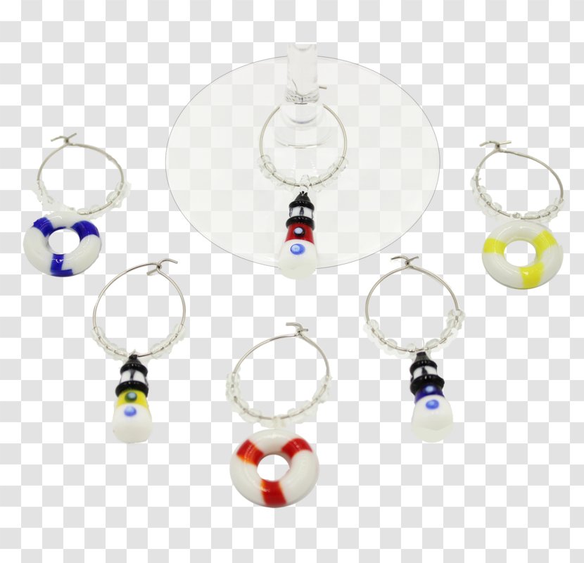 Wine Glass Jewellery Plastic Product Key Chains - Jewelry Making - Lighthouse Christmas Transparent PNG
