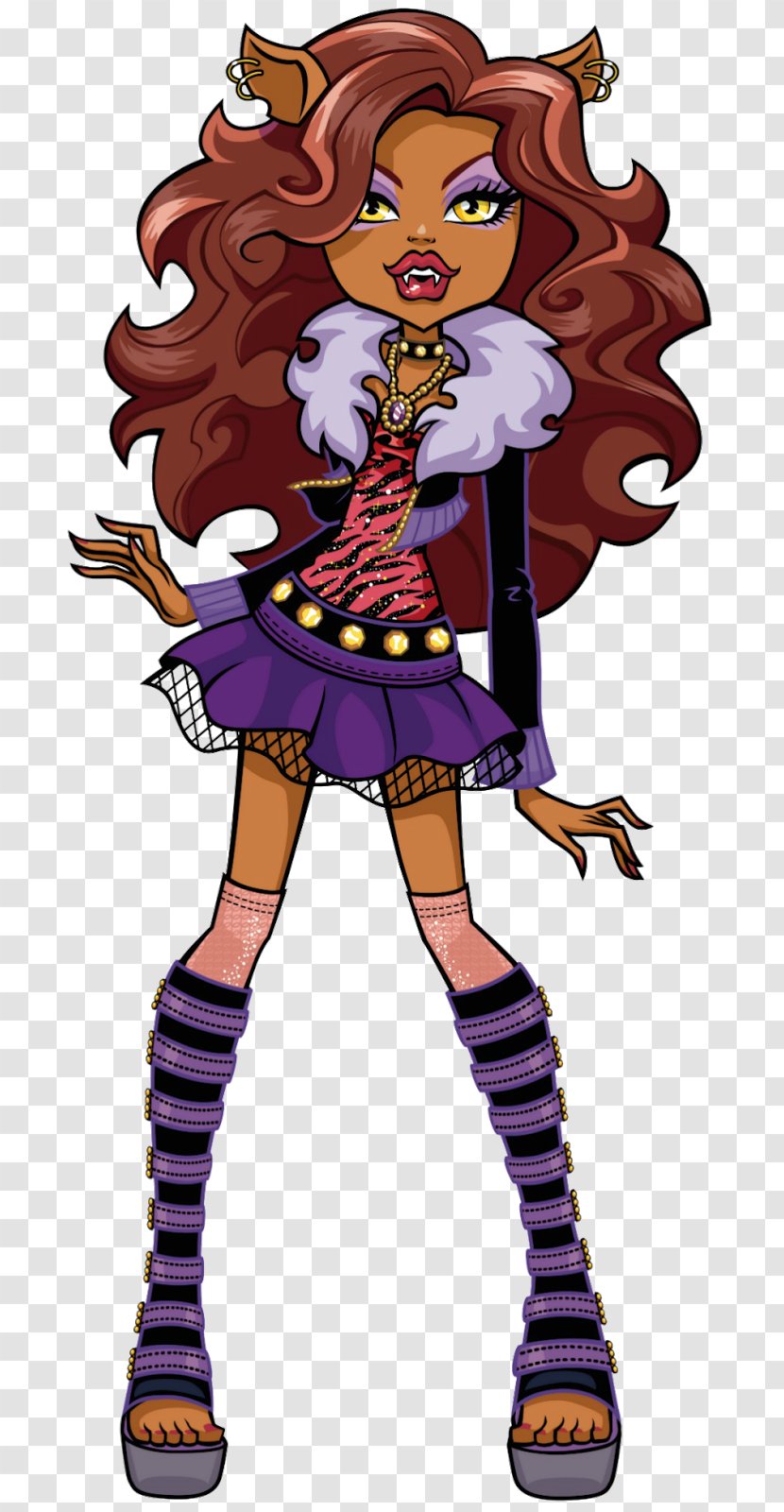 Monster High Clawdeen Wolf Doll Cleo DeNile Frankie Stein - Mythical Creature Transparent PNG