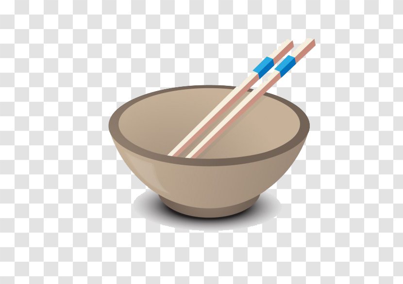 Chinese Cuisine Bowl Photography Illustration - Rice And Chopsticks Transparent PNG