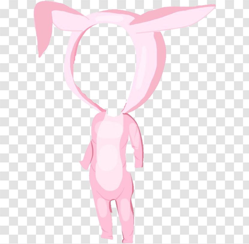 Easter Bunny Pink M Clip Art - Tree Transparent PNG