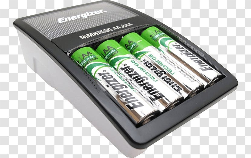 Battery Charger AAA Nickel–metal Hydride Rechargeable - Nickelcadmium - Pack Transparent PNG