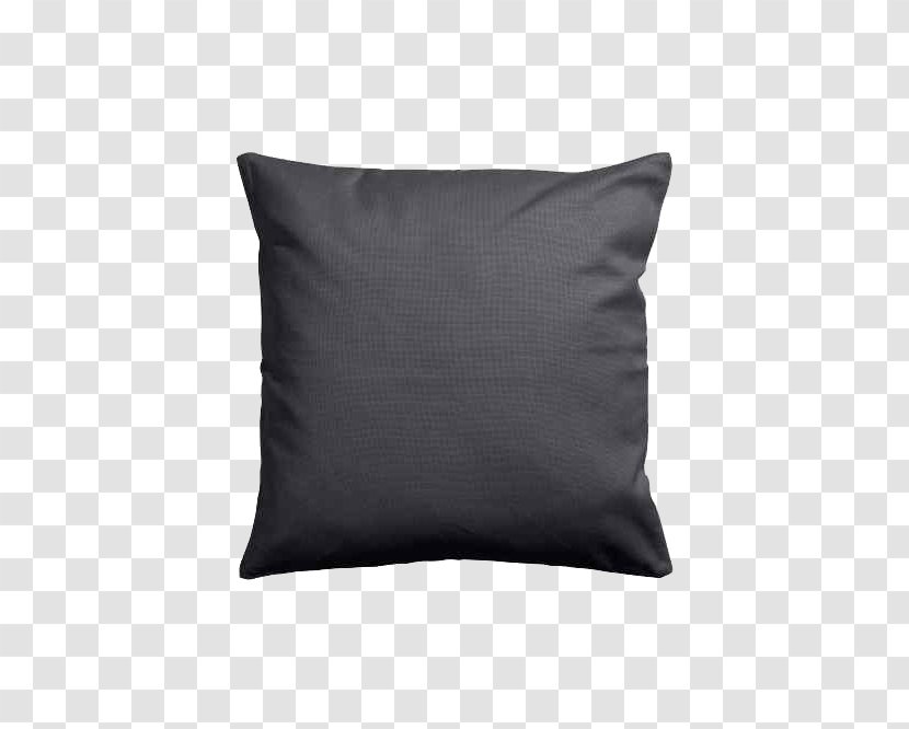 Cushion Throw Pillow Rectangle Pattern - Black Canvas Transparent PNG