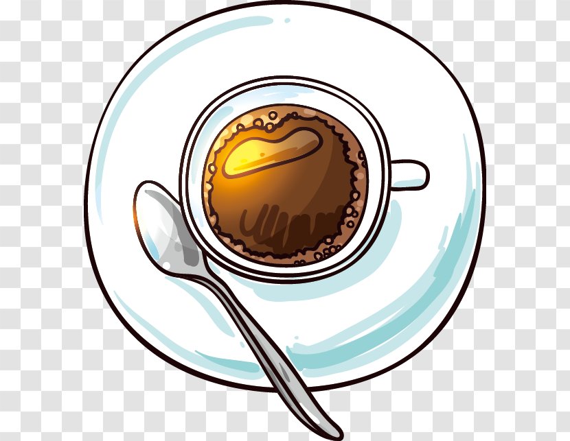 Coffee Comics Clip Art - Hand-painted Transparent PNG