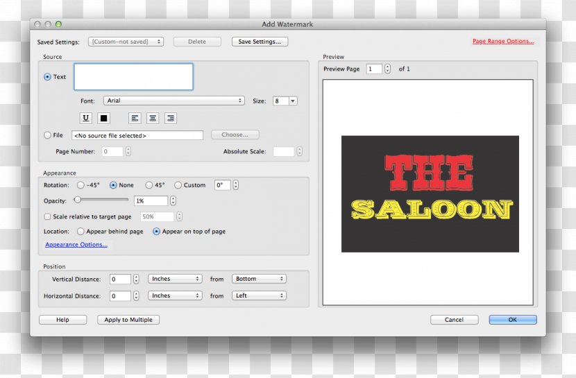 Adobe Acrobat PDF Watermark Font - Indesign - Text Transparent PNG