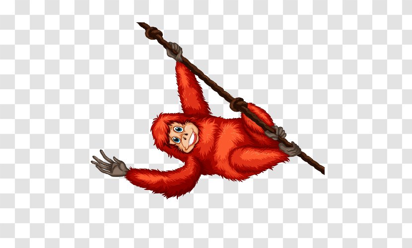 Orangutan Cartoon Monkey - Fictional Character Transparent PNG