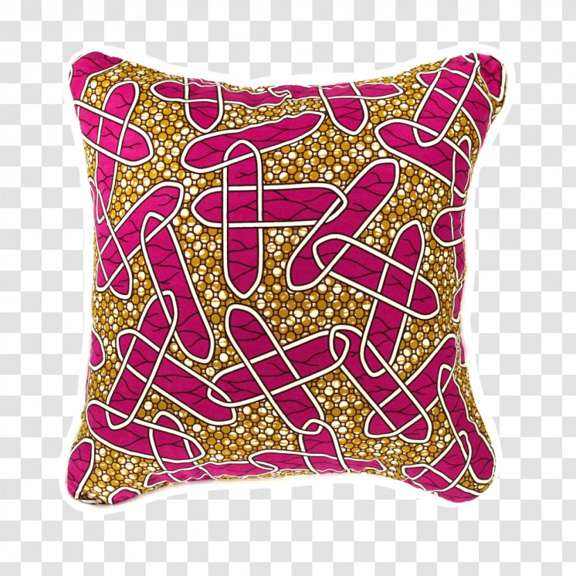 Throw Pillows Cushion My Pillow African Wax Prints - Pink Transparent PNG