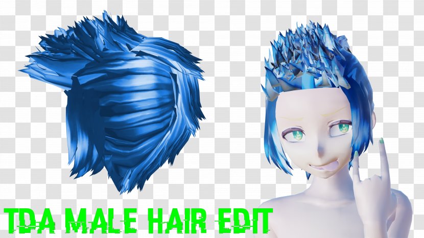 Forehead Hairstyle Hair Coloring Blue Transparent PNG