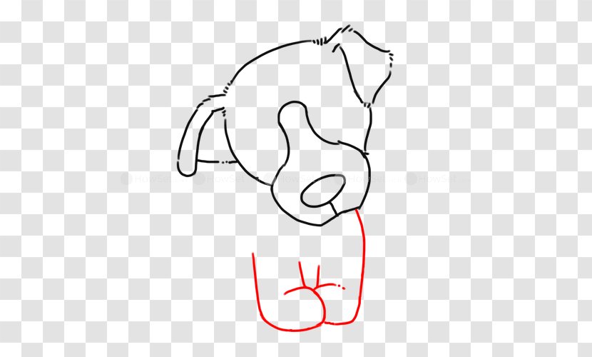 Line Art Drawing Clip - Flower - Dog Draw Transparent PNG