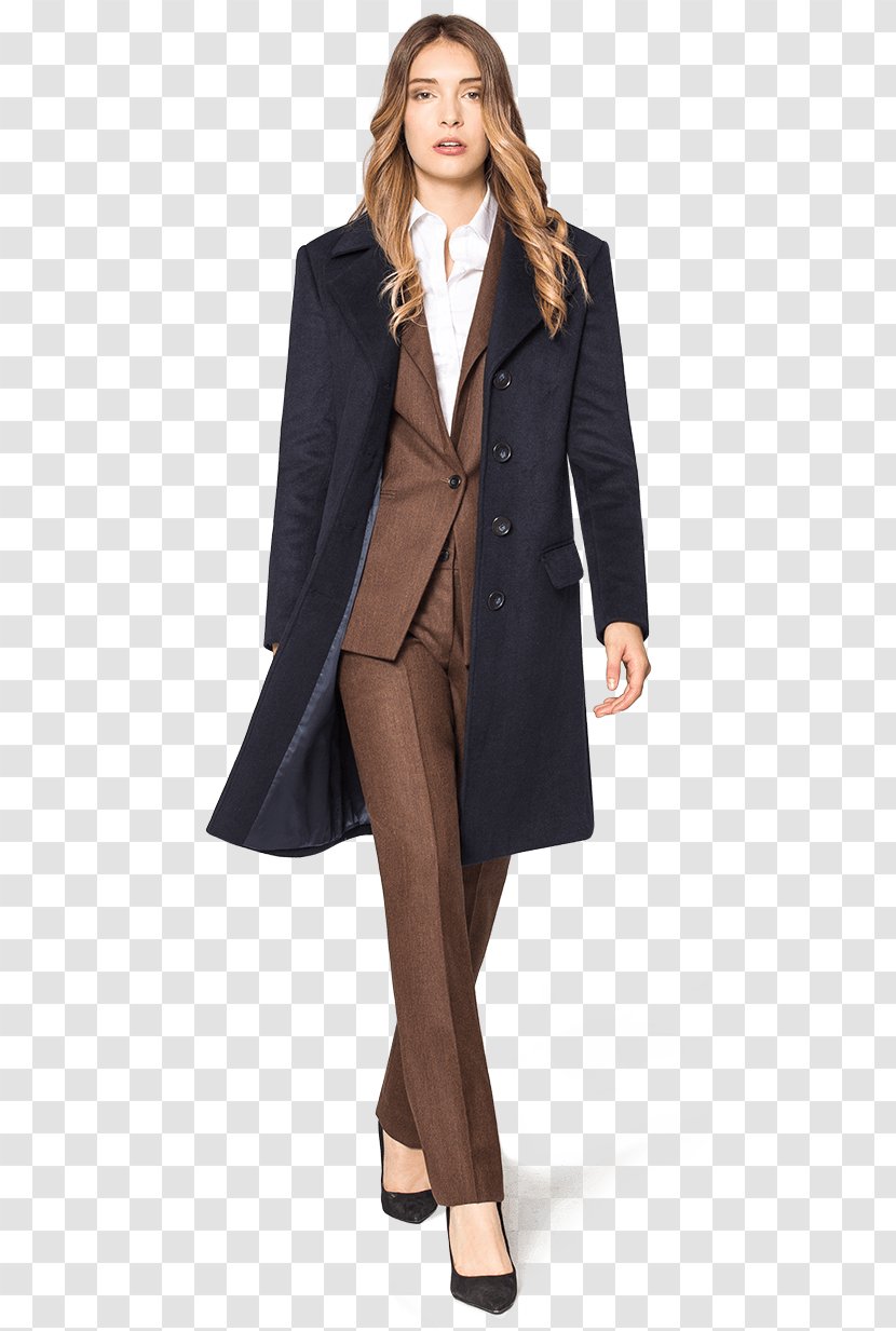 Tuxedo Overcoat Trench Coat Suit - Shirt - Women Transparent PNG