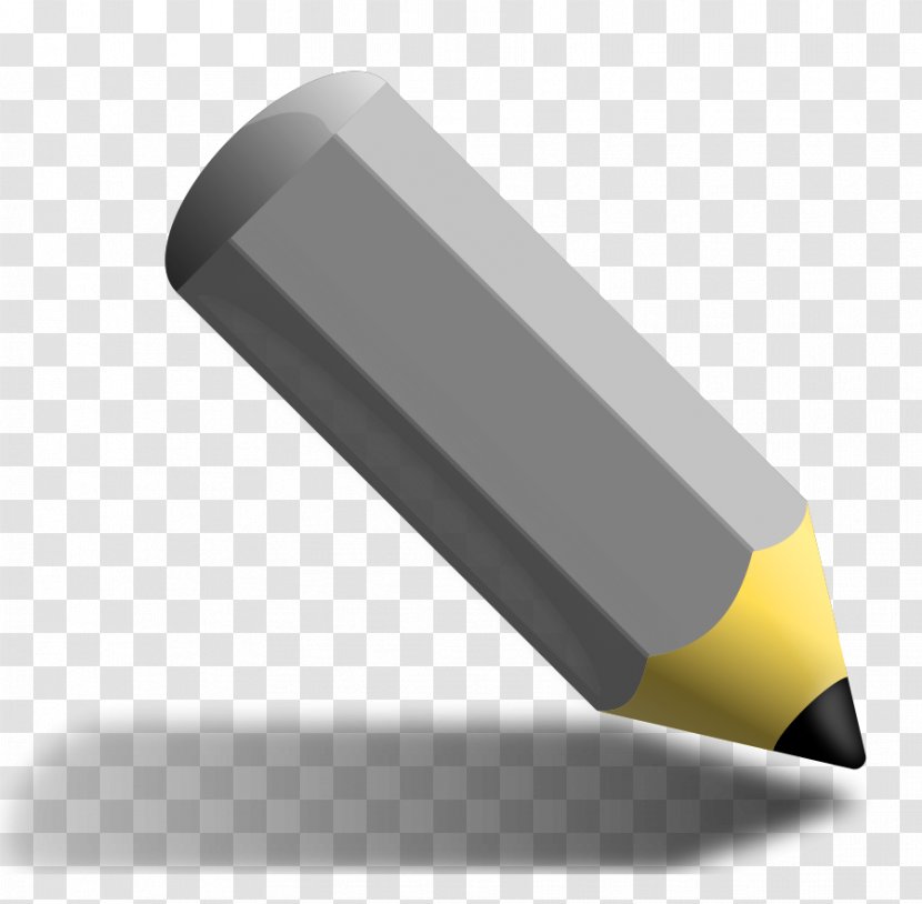 Colored Pencil Crayon Clip Art - Technology - Gray Cliparts Transparent PNG