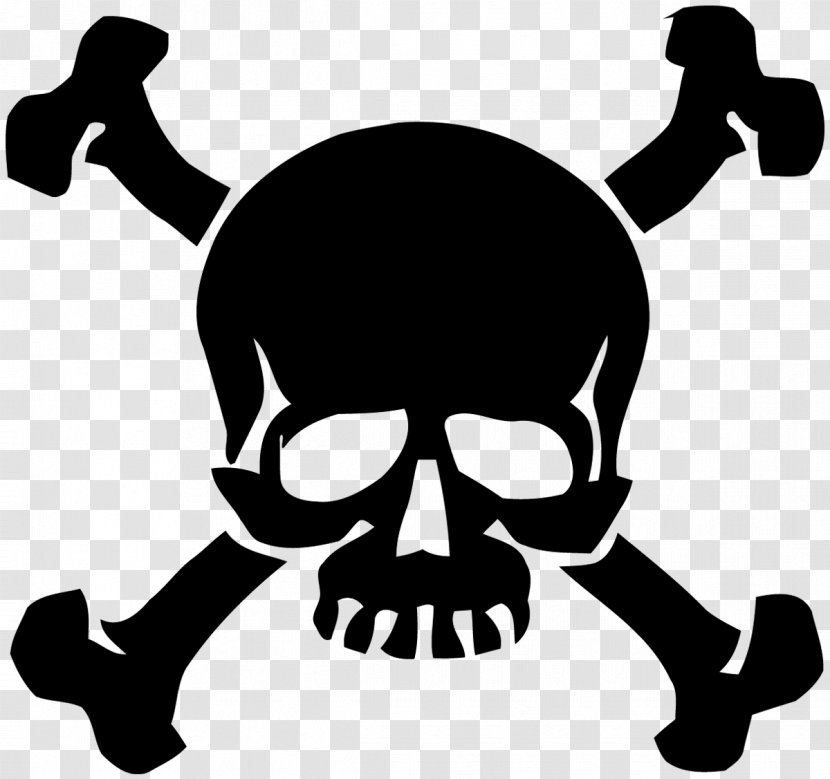 Wall Decal Sticker Skull And Crossbones - Silhouette - Samurai Transparent PNG