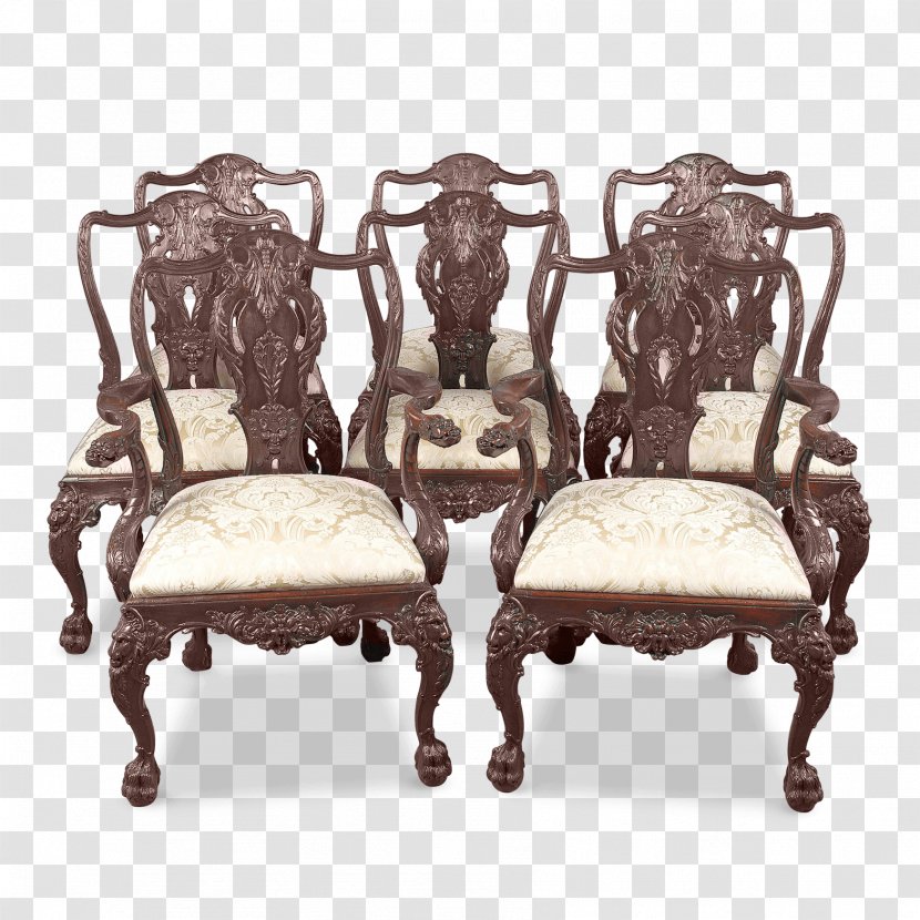 Table Chair Dining Room Furniture - Mahogany Transparent PNG
