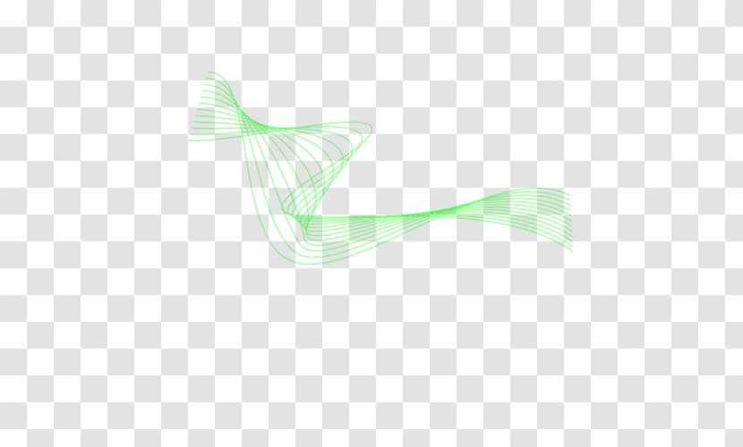 Green Line Angle - Fish Transparent PNG