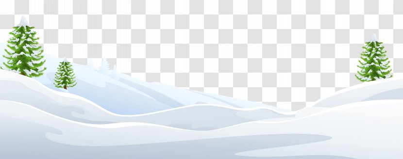 Winter Snow Brand - Spring - Snowy Ground With Trees Clipart Image Transparent PNG