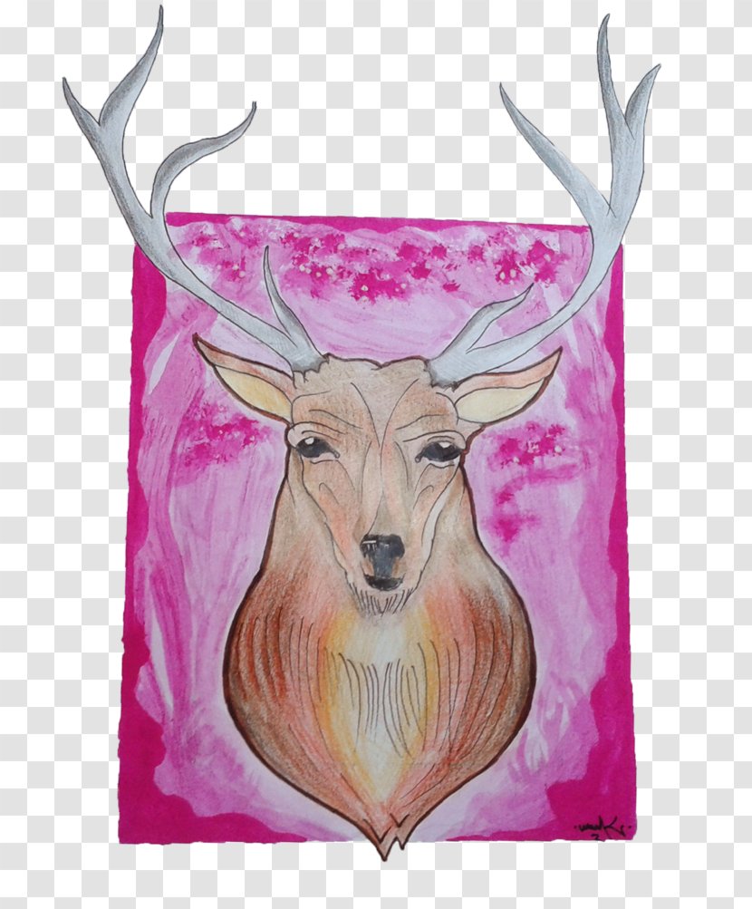 Reindeer Elk Art Antler - Community - Deer Watercolor Transparent PNG