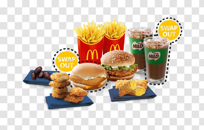 Fast Food Breakfast Junk Cheeseburger Hamburger - Meal - Ramadan Transparent PNG