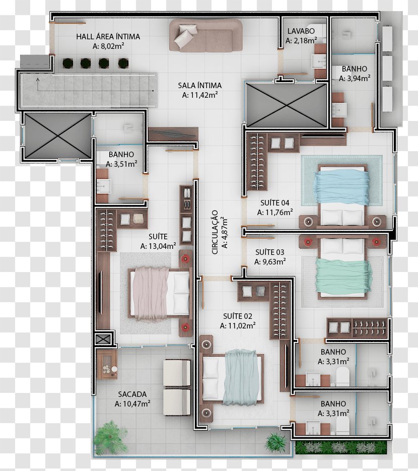 Floor Plan Property - Schematic - Design Transparent PNG