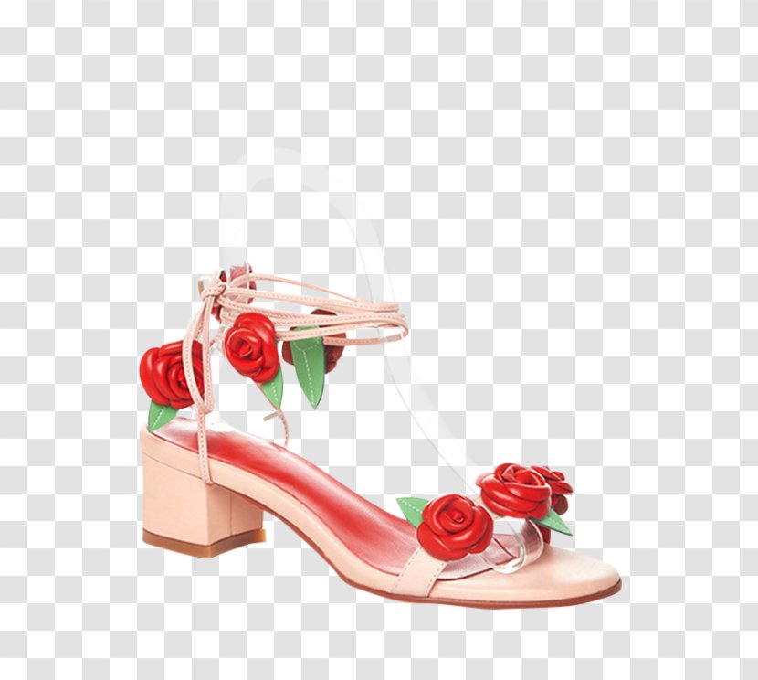 Sandal High-heeled Shoe Slingback - Flower Transparent PNG