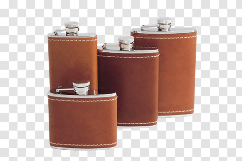 Flasks Leather Clothing Accessories Stainless Steel Case - Brown - Flask Transparent PNG