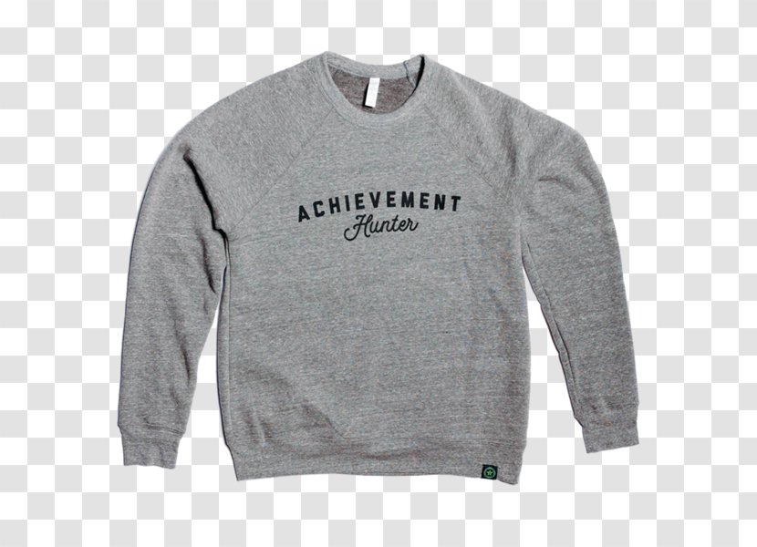 Achievement Hunter Sleeve T-shirt Sweater Crew Neck - T Shirt - First Tooth Transparent PNG