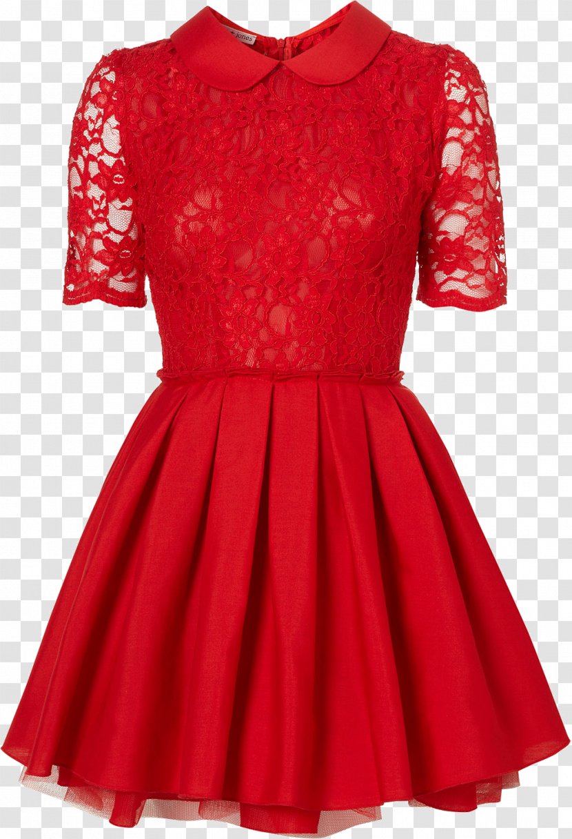 Dress Fashion Topshop Lace Formal Wear - Waist - Red Transparent PNG