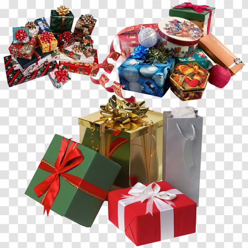 Gift Box New Year Christmas - Bringer - Presents Under The Tree Heap Transparent PNG