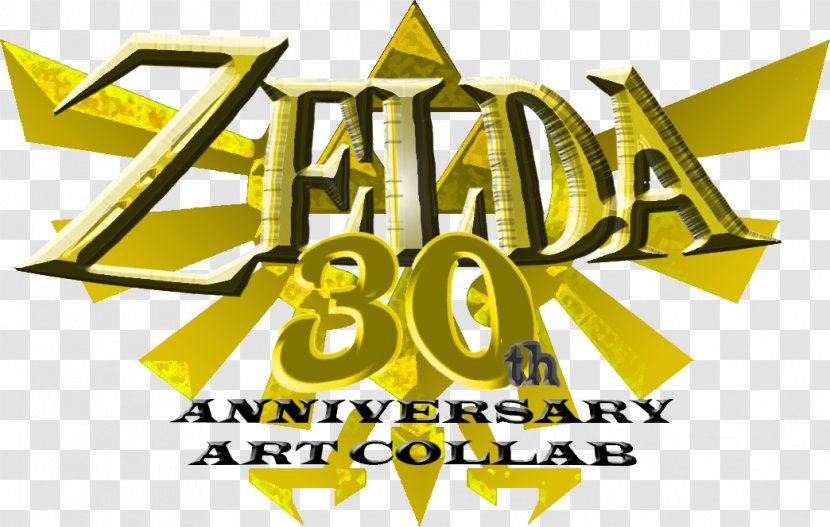 Logo Brand The Legend Of Zelda Font - 30th Anniversary Transparent PNG