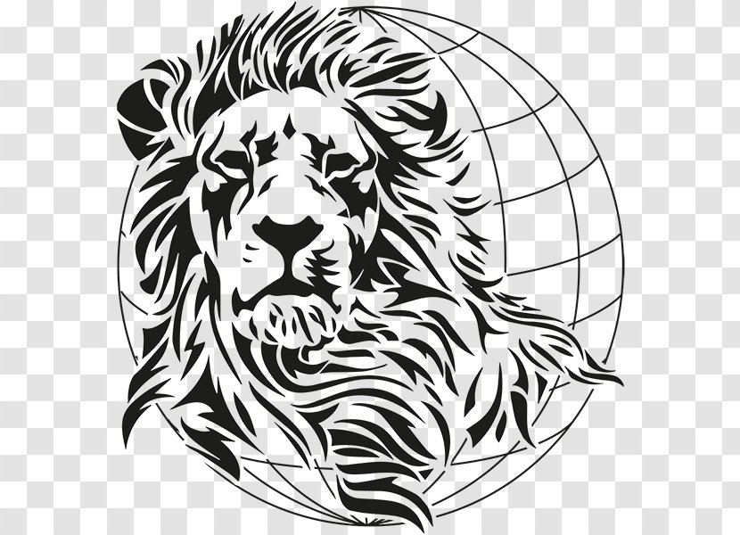 Lion Wall Decal Sticker Tiger - Flower Transparent PNG