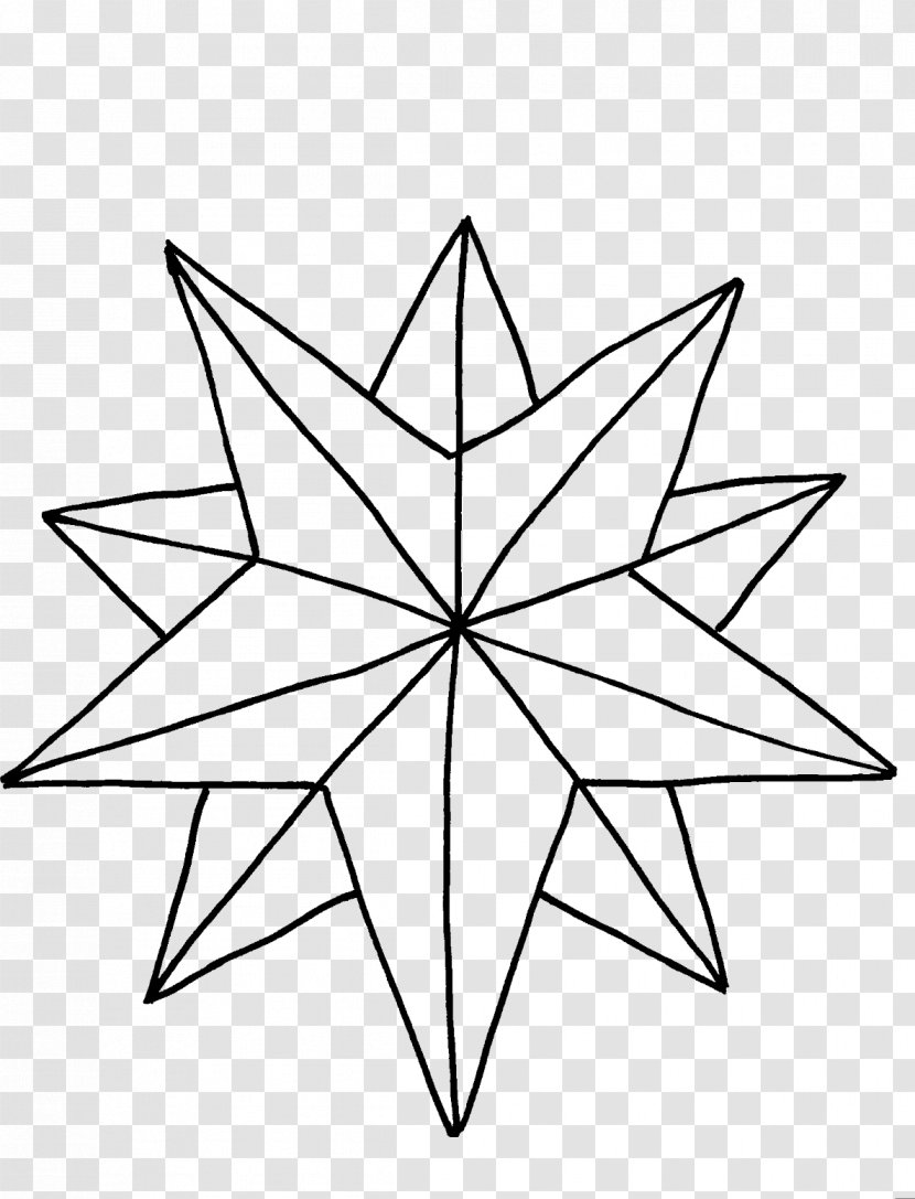 Christmas Card Coloring Book Clip Art Day Star Of Bethlehem - Symmetry - Dorr Graphic Transparent PNG