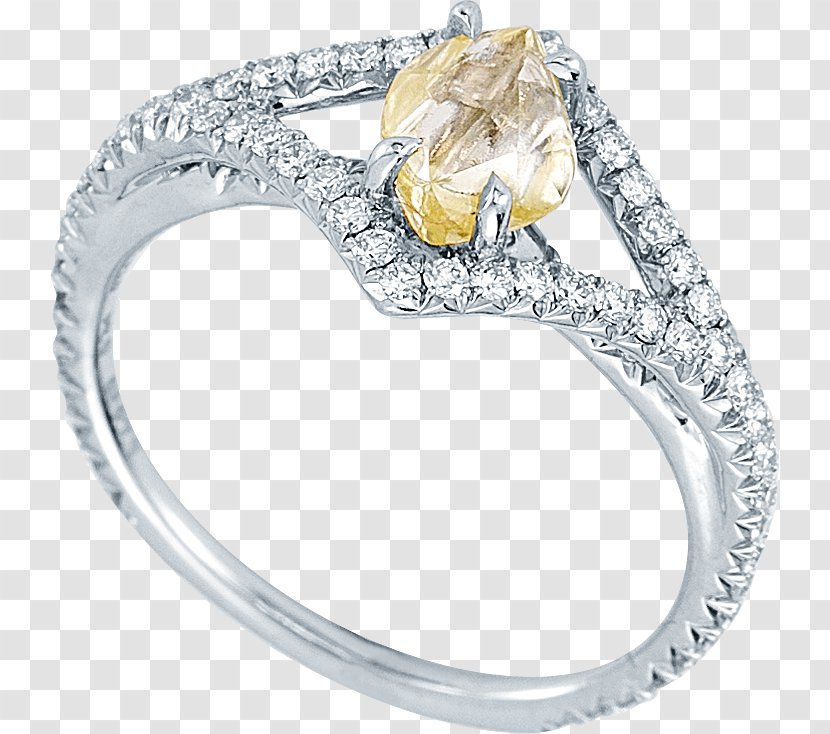 Engagement Ring Platinum Diamond Wedding - Flower Transparent PNG