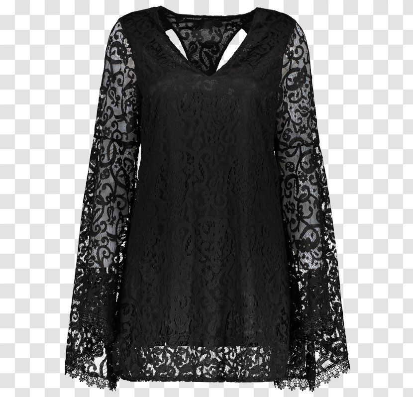 Sleeve Dress Lace Collar Fashion Transparent PNG