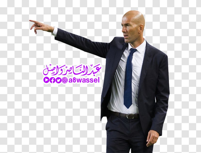 Zinedine Zidane Real Madrid C.F. UEFA Champions League Coach Sport - Cf - Standing Transparent PNG