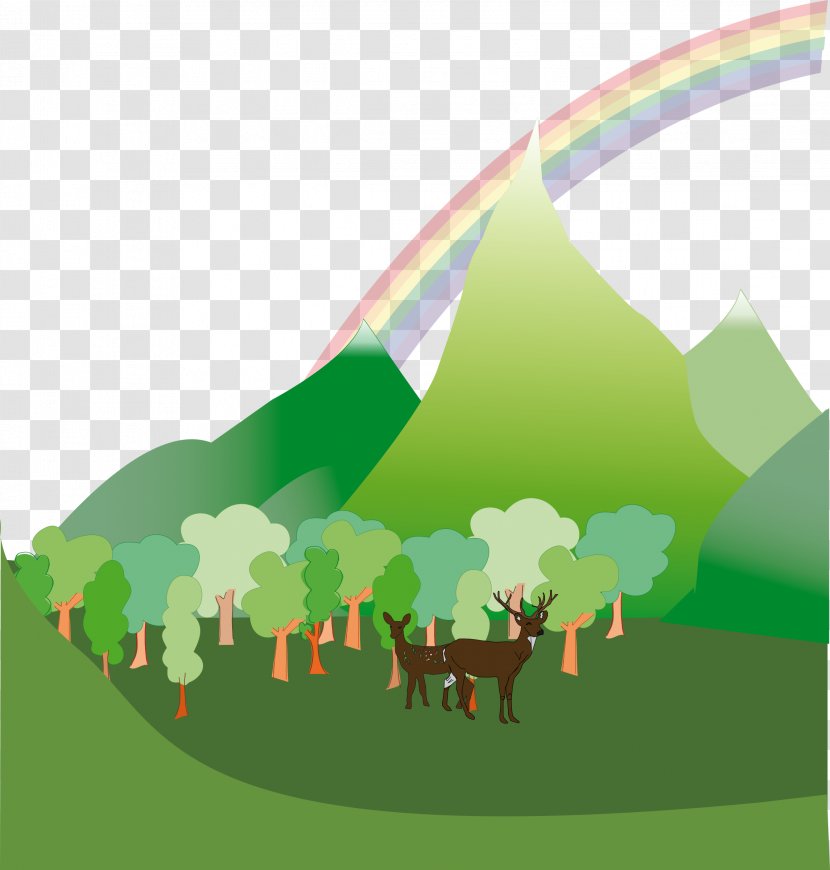 Landscape Clip Art - Grassland - Mountain Transparent PNG