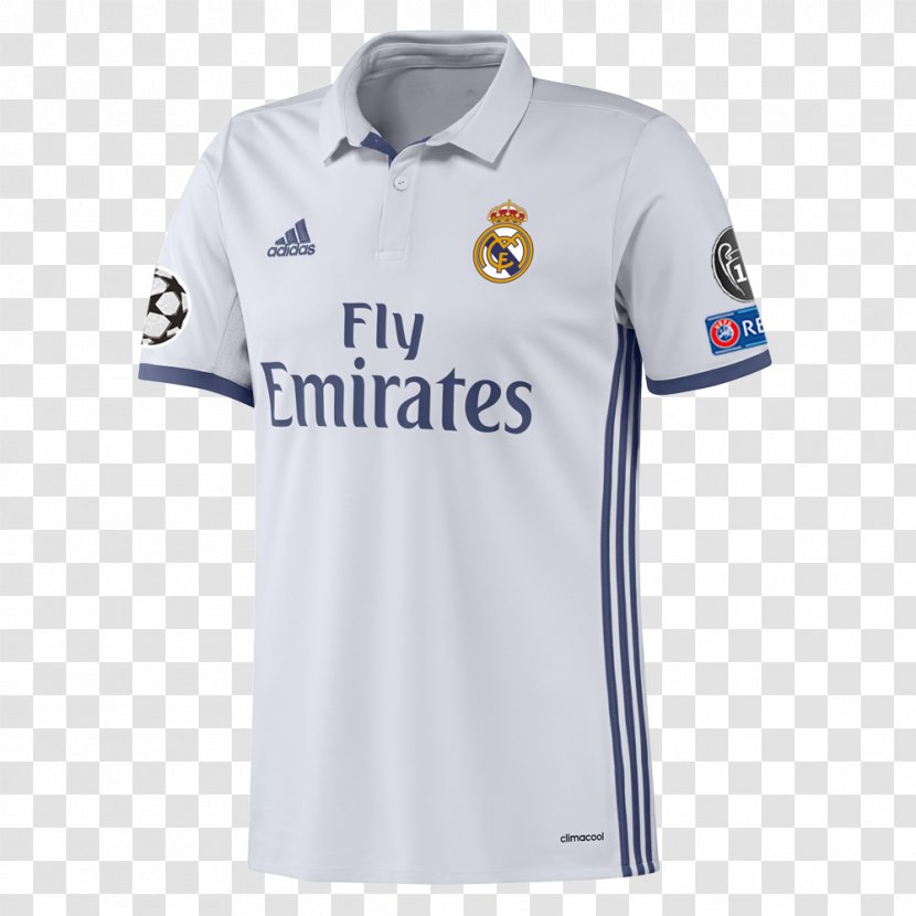 Real Madrid C.F. UEFA Champions League T-shirt La Liga Jersey - Sleeve Transparent PNG