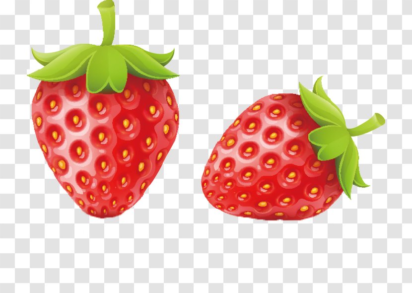 Strawberry Fruit - Berry - Vector Transparent PNG