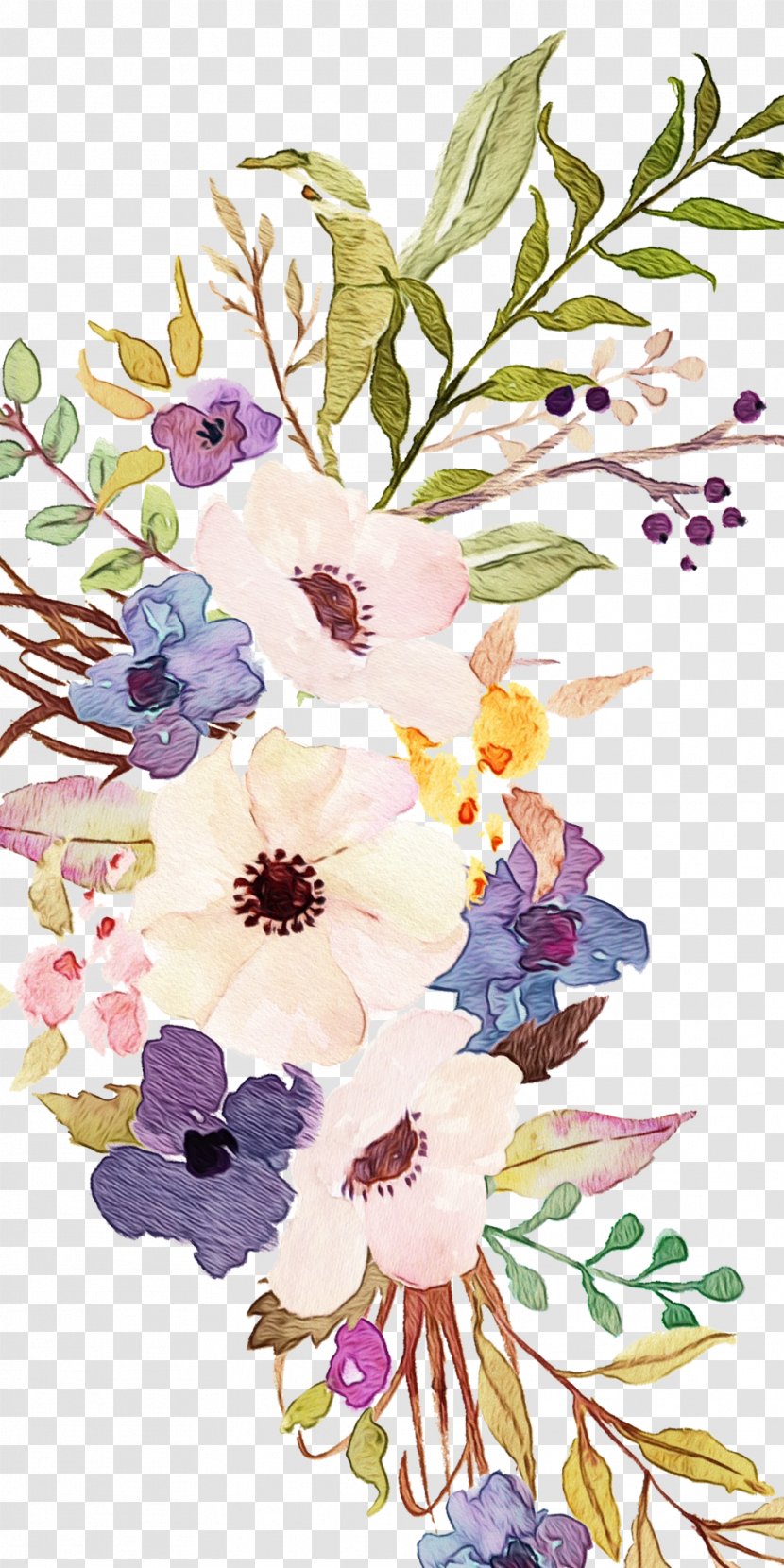 Floral Design Watercolor Painting Flower Bouquet - Wildflower Transparent PNG