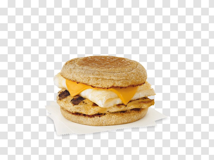 Chicken Sandwich Breakfast Barbecue Bacon, Egg And Cheese - Fast Food - Scrambled Eggs Transparent PNG