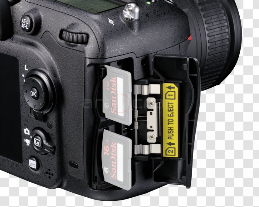 Digital SLR Nikon D7100 AF-S DX Nikkor 18-105mm F/3.5-5.6G ED VR Camera Lens - Accessory Transparent PNG