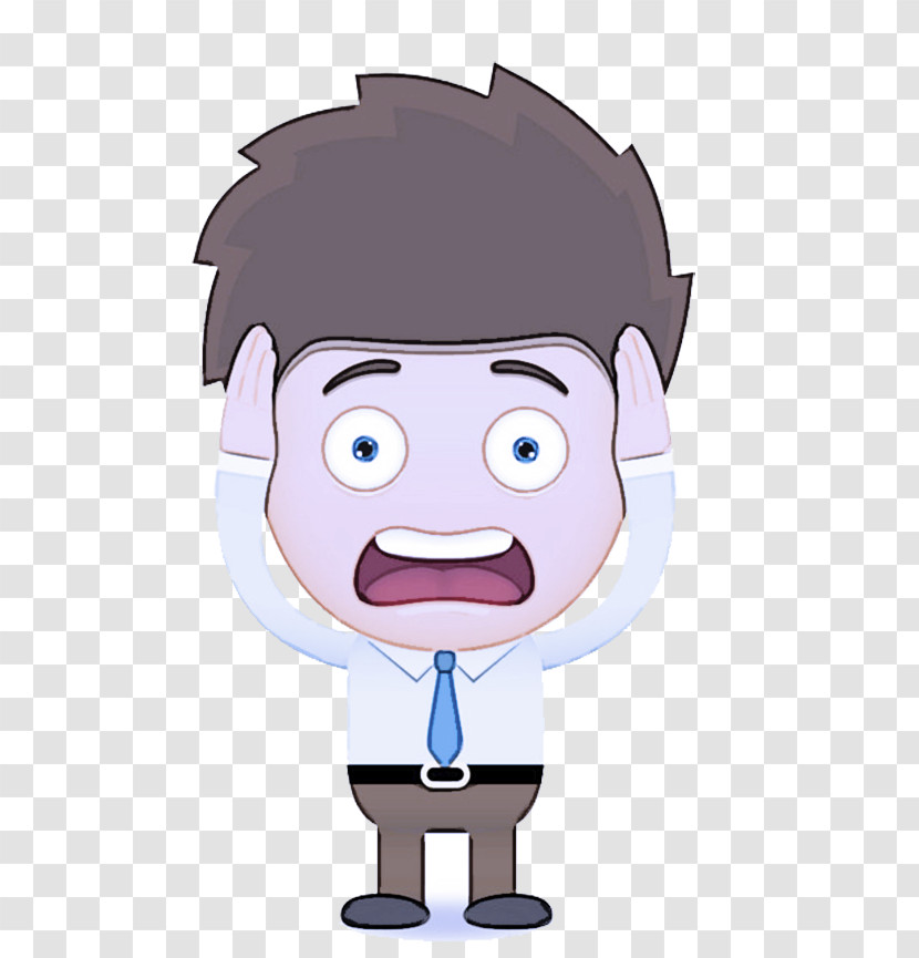 Cartoon Face Forehead Animation Smile Transparent PNG