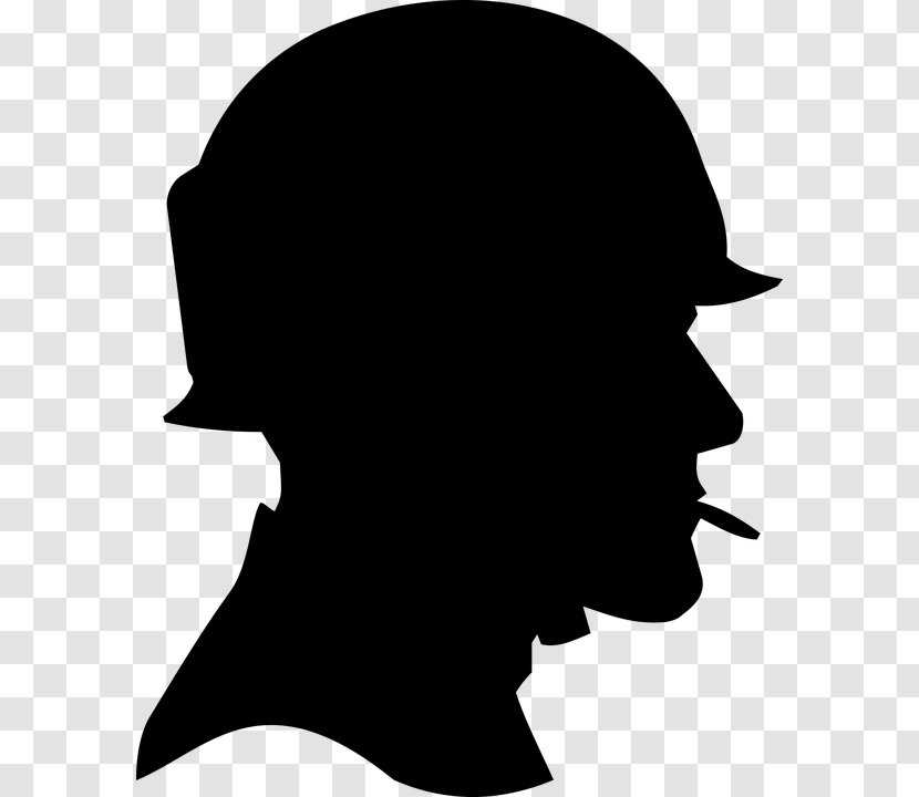 Soldier Silhouette Clip Art - Mouth Transparent PNG